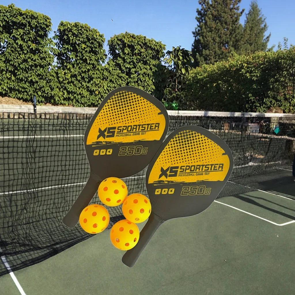 High-Performance Wood Pickleball Rackets Poplar Wood Hot Designed for Training Optimized Pickleball Rackets